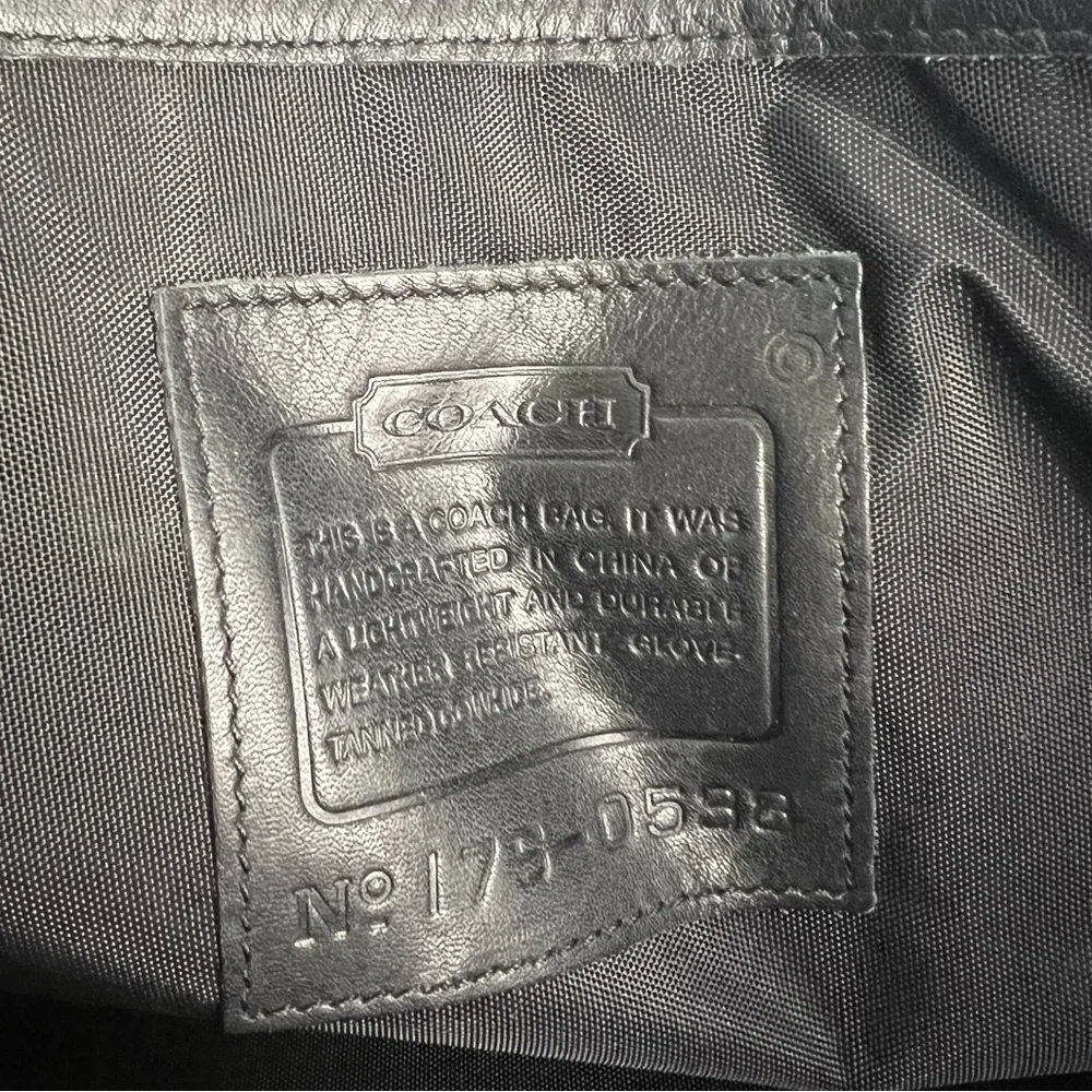 Coach Legacy Black Leather Briefcase 0538